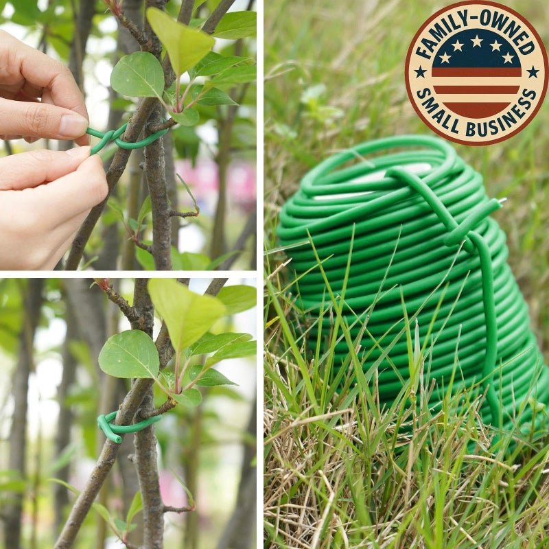 Decoroca Soft Plant Ties for Support - 65.6' Reusable Waterproof Plant Wire, 3.5mm Garden Twist, for Indoor & Outdoor Plants and Home Organizingï¼ˆ1pc/Greenï¼‰ - Image 4